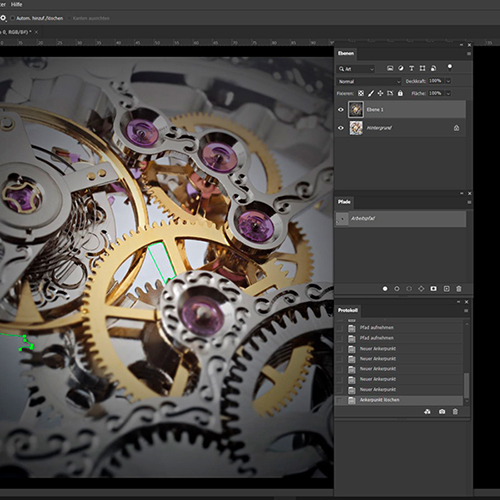 Bildbearbeitung: Retusche eines Produktfotos